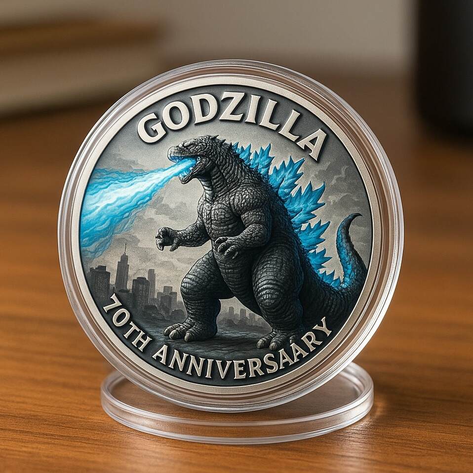 Godzilla 70th Anniversary Coin