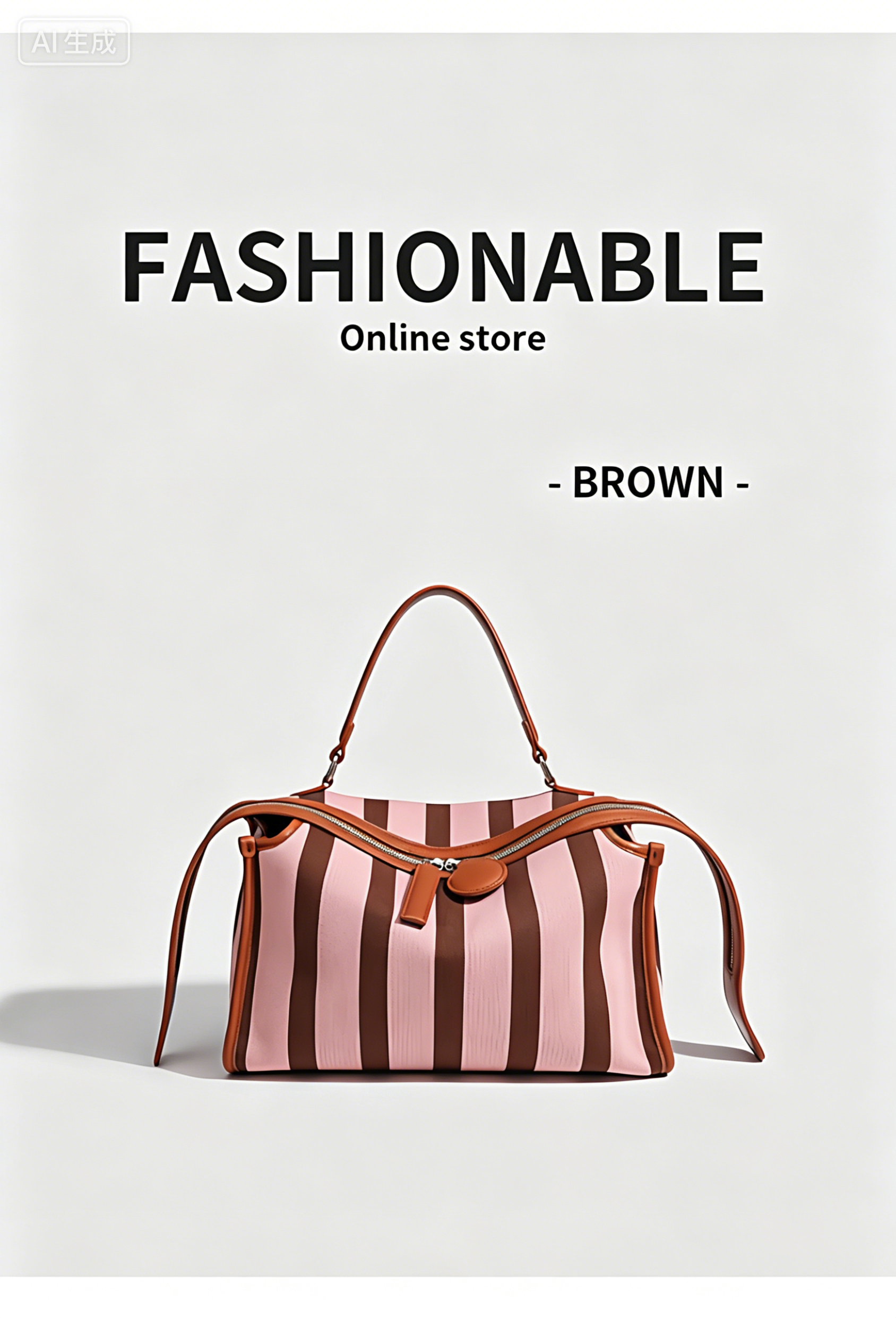 Fashionable womenbang with cowhide and classic design