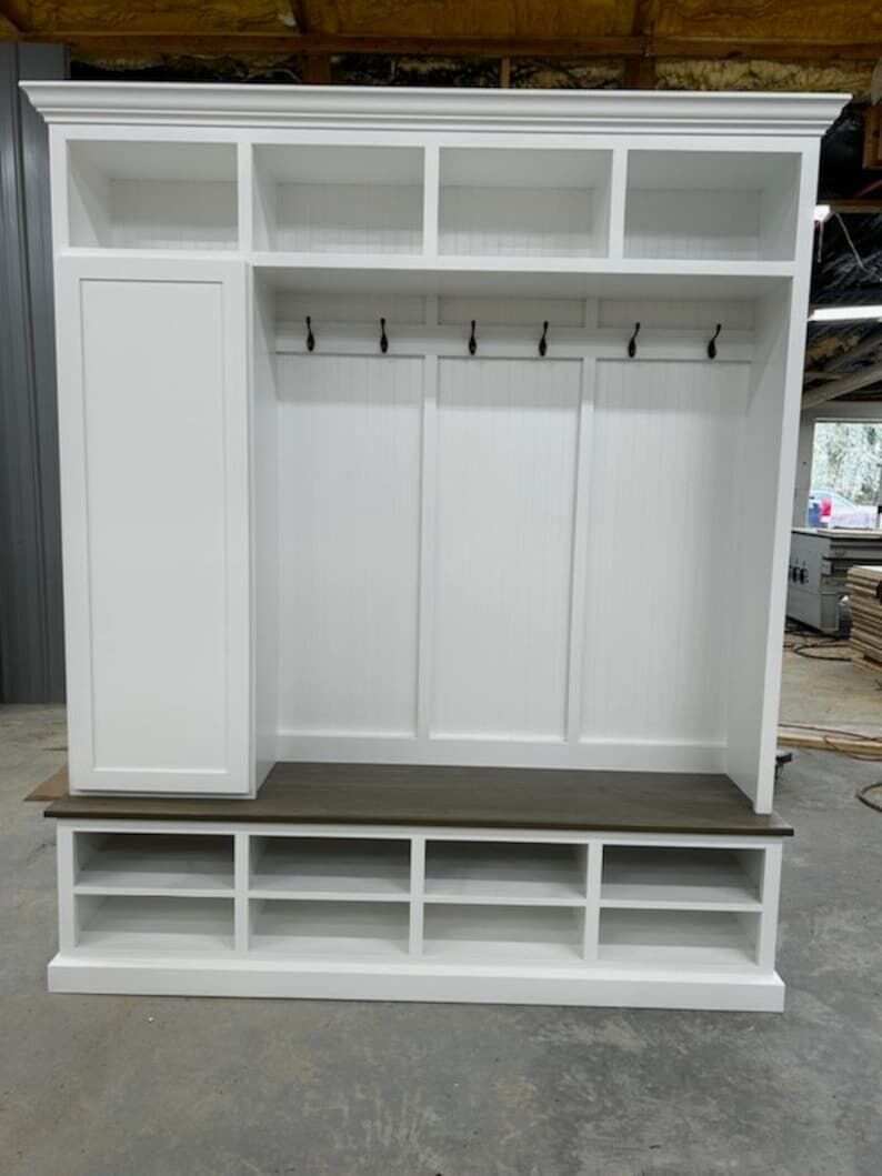 FORT MYERS 4 section hall tree with bench and coat rack