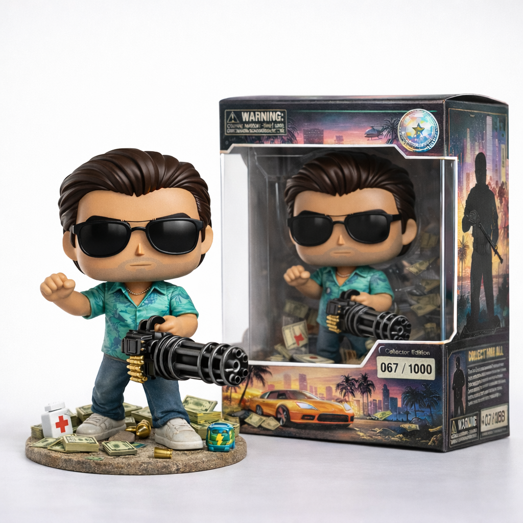 🕶️🔥 Vice City Heavy Firepower Pop Figure