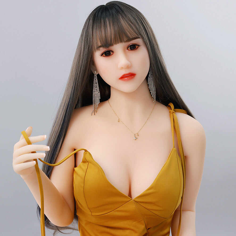 Daisy 5ft41 / 165cm 37 Head TPE  Small Breast Real Asian Full Size Sex Doll