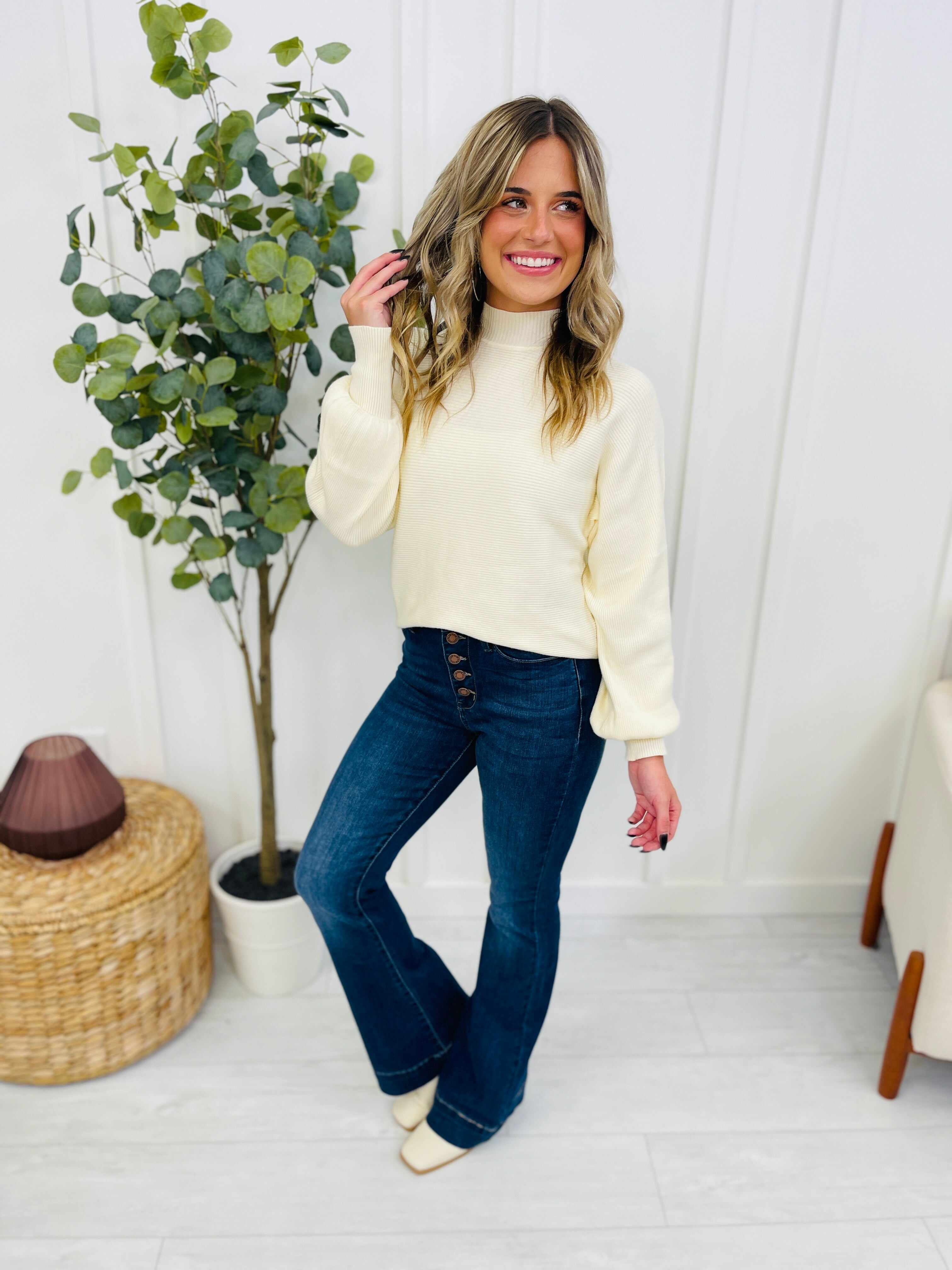 REG/CURVY Flare Affair Button Fly Trouser Flare