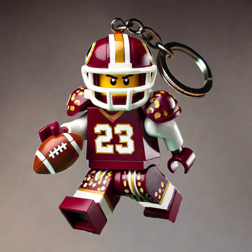 Football Team Building Set Kit Keychain