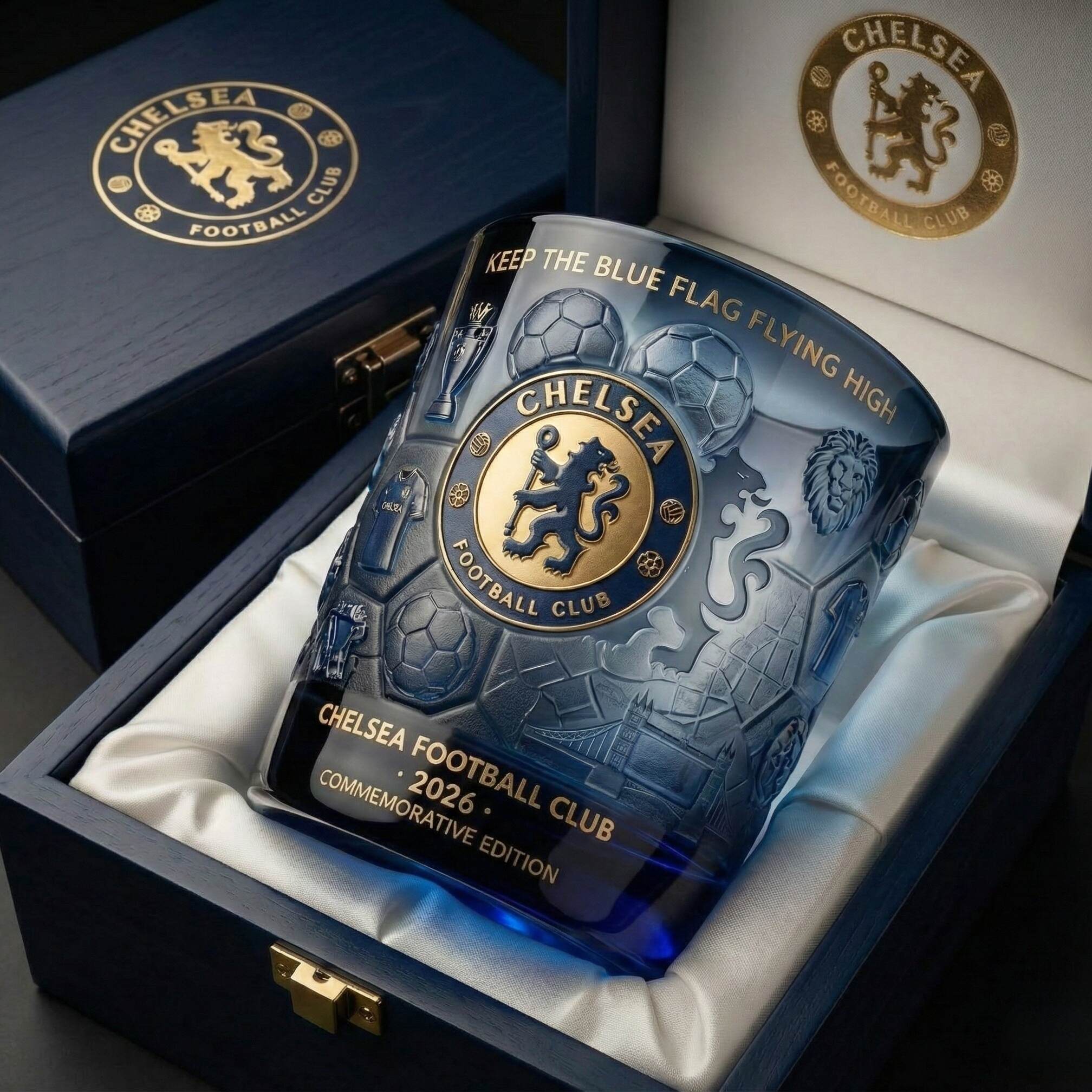 Chelsea FC 2026 Heritage Collection Whiskey Glass