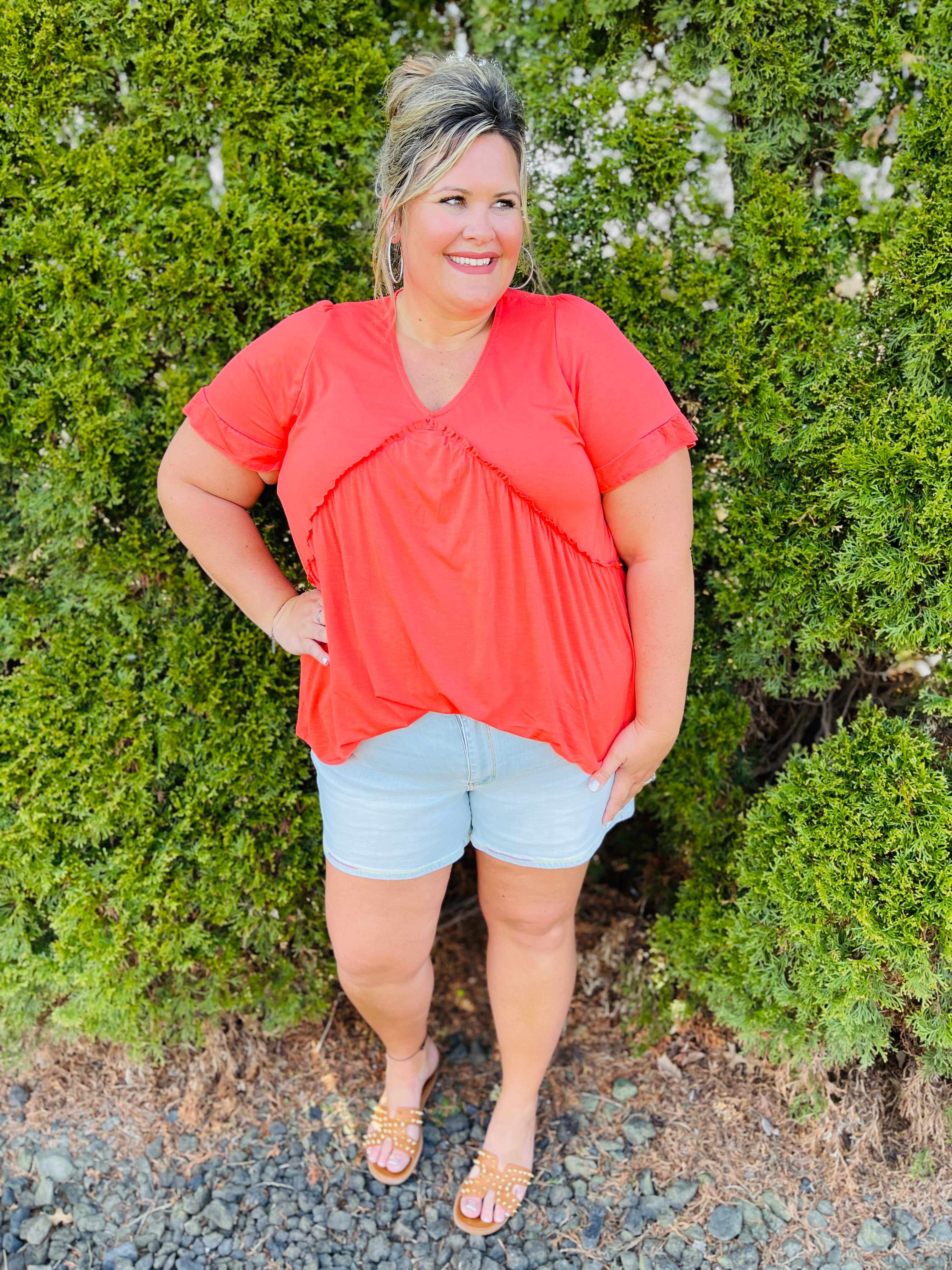 PLUS/REG Make Me Happy Rainbow Thread Shorts