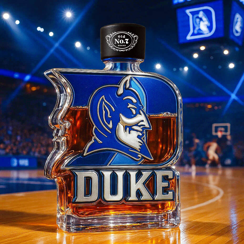 Duke Blue Devils Whiskey Bottle