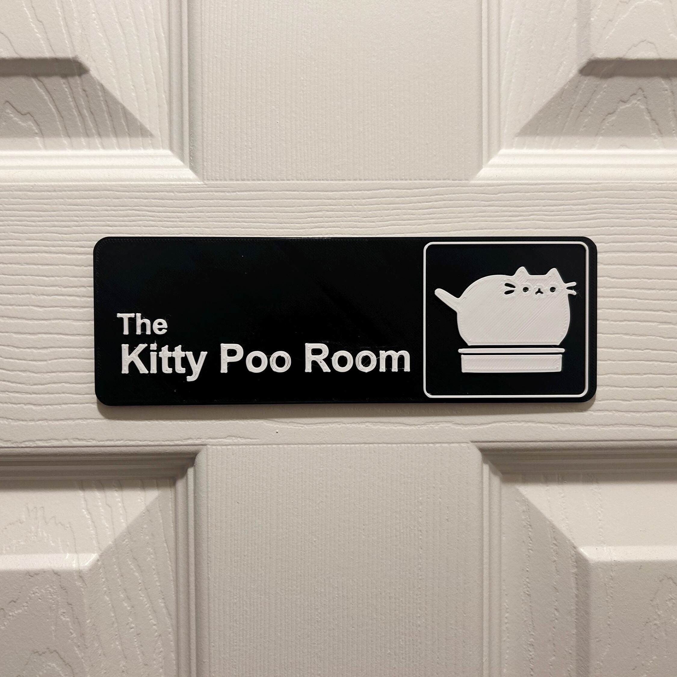 Kitty Poo Room Office Sign