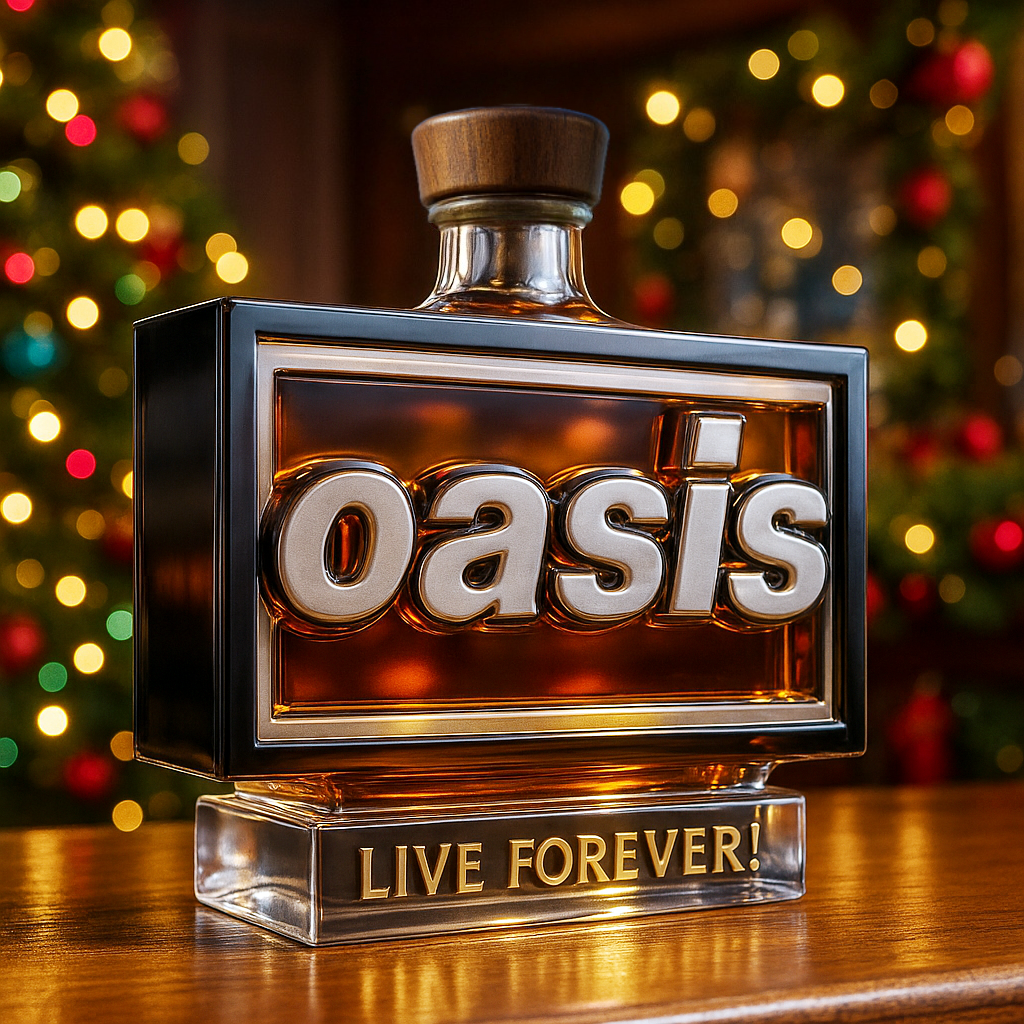 Oasis Limited-Edition Whiskey Bottle