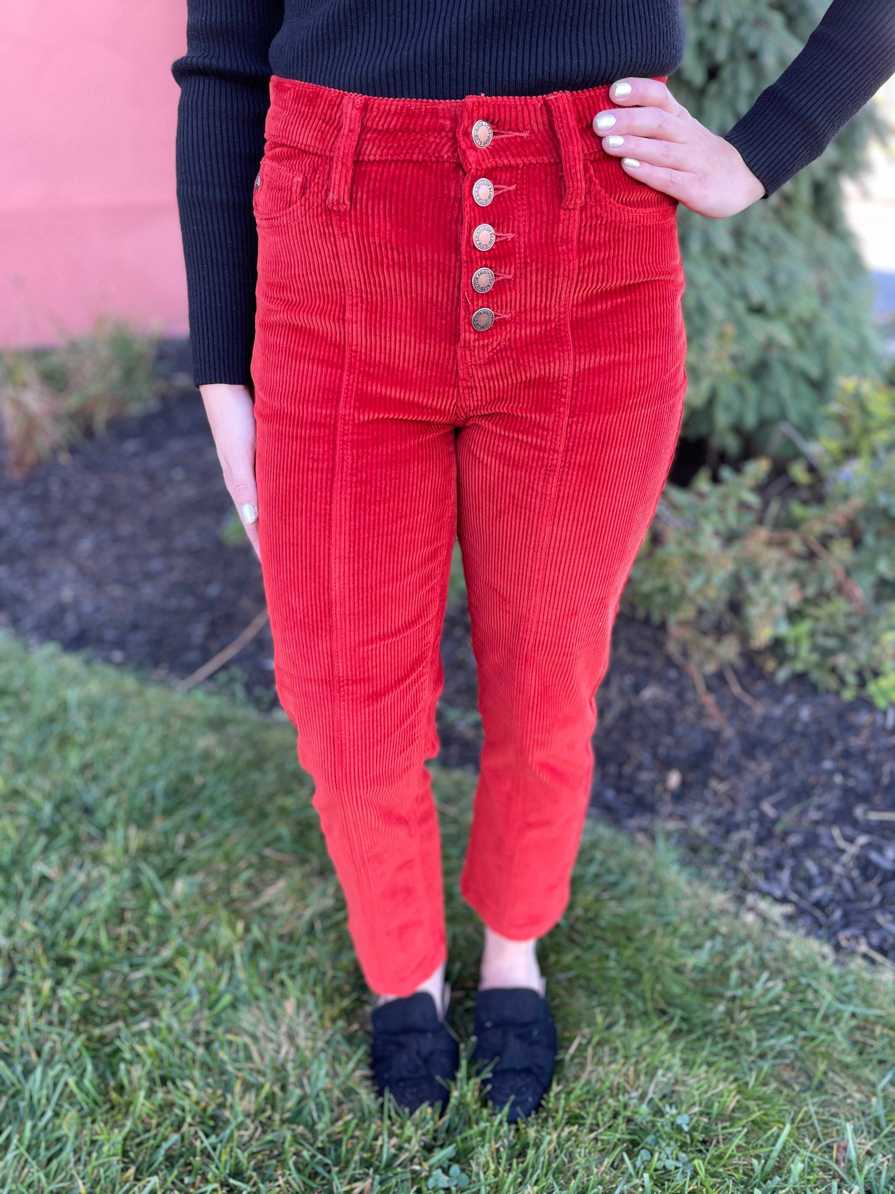 Plus/Reg Spice Up Your Life Corduroy Pants