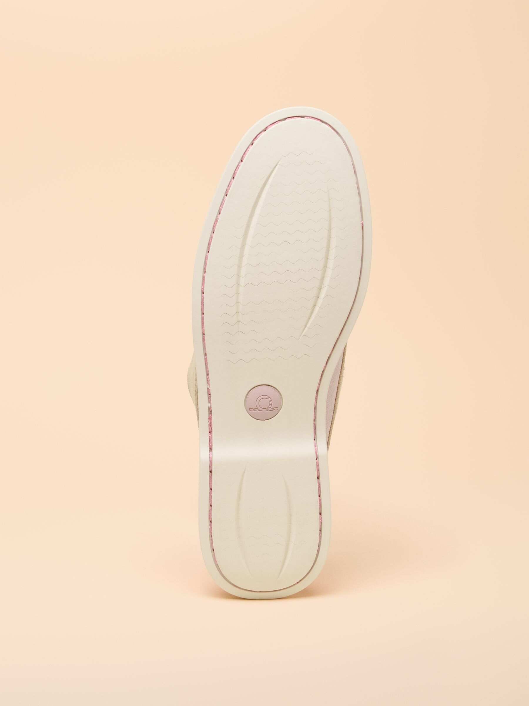 Joules X Chatham Pink Oat Mariner Deck Shoes