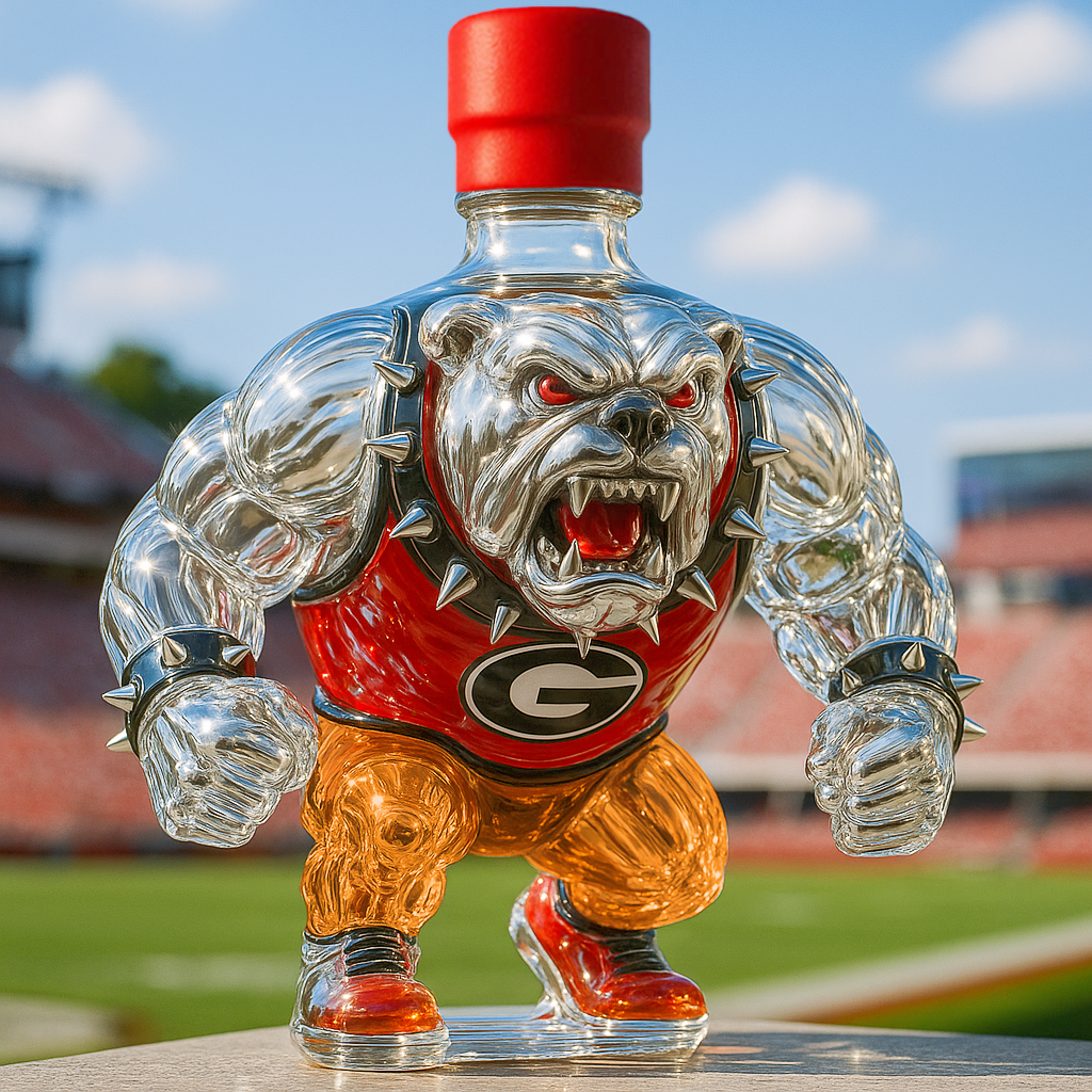 University of Georgia Bulldogs Whiskey Bottle