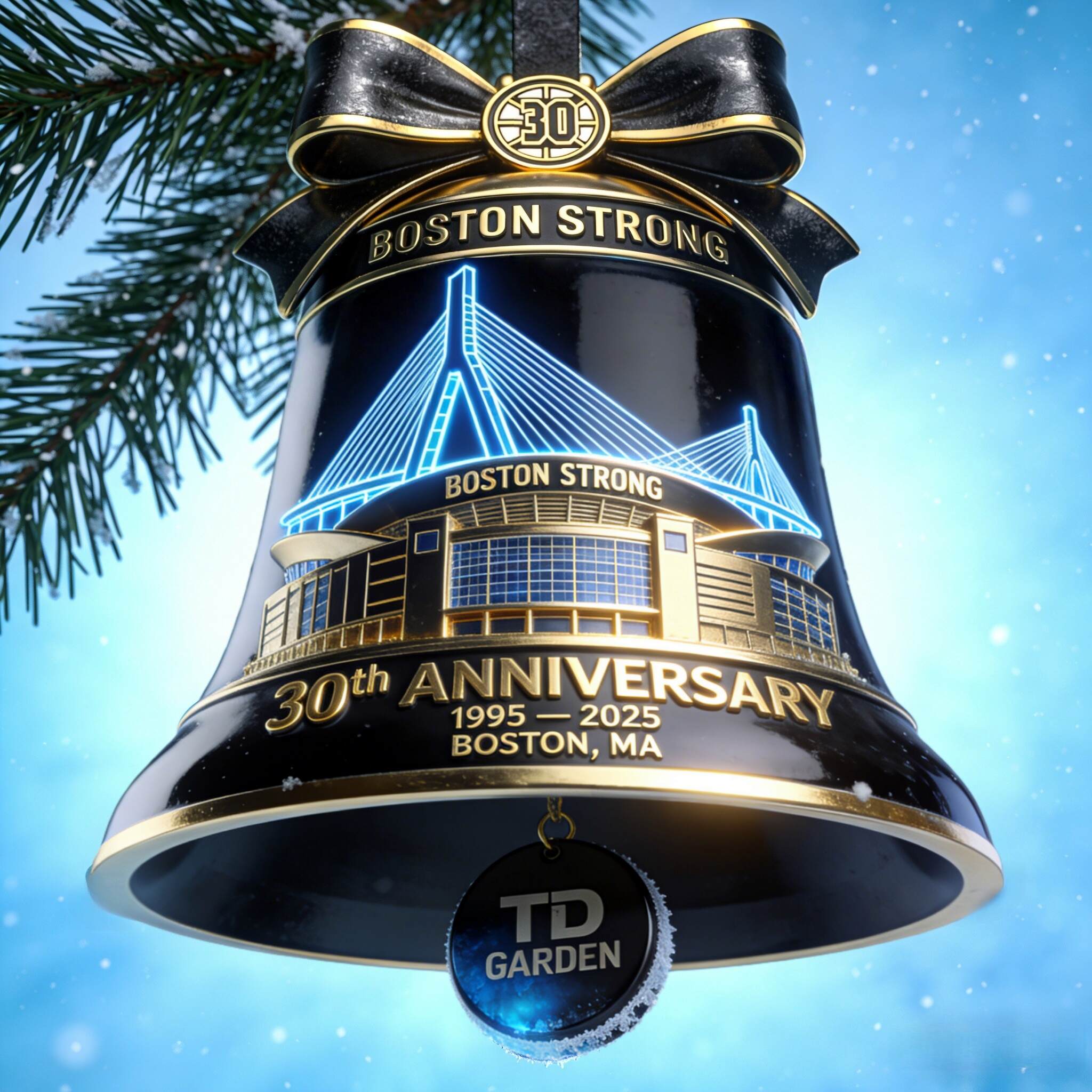Boston Strong 30th Anniversary Commemorative Bell Ornament