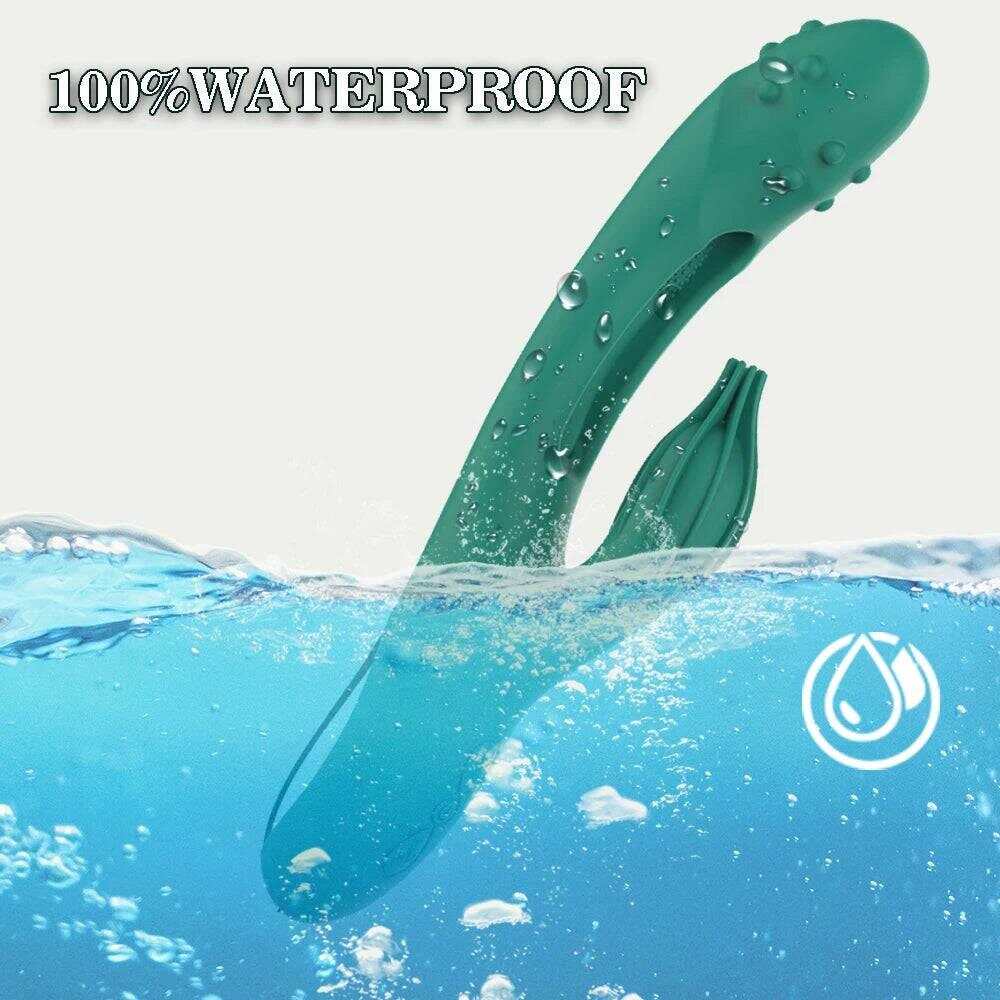 PASSION PULSE ADULT 2 In 1 Green Power Rabbit Vibrator