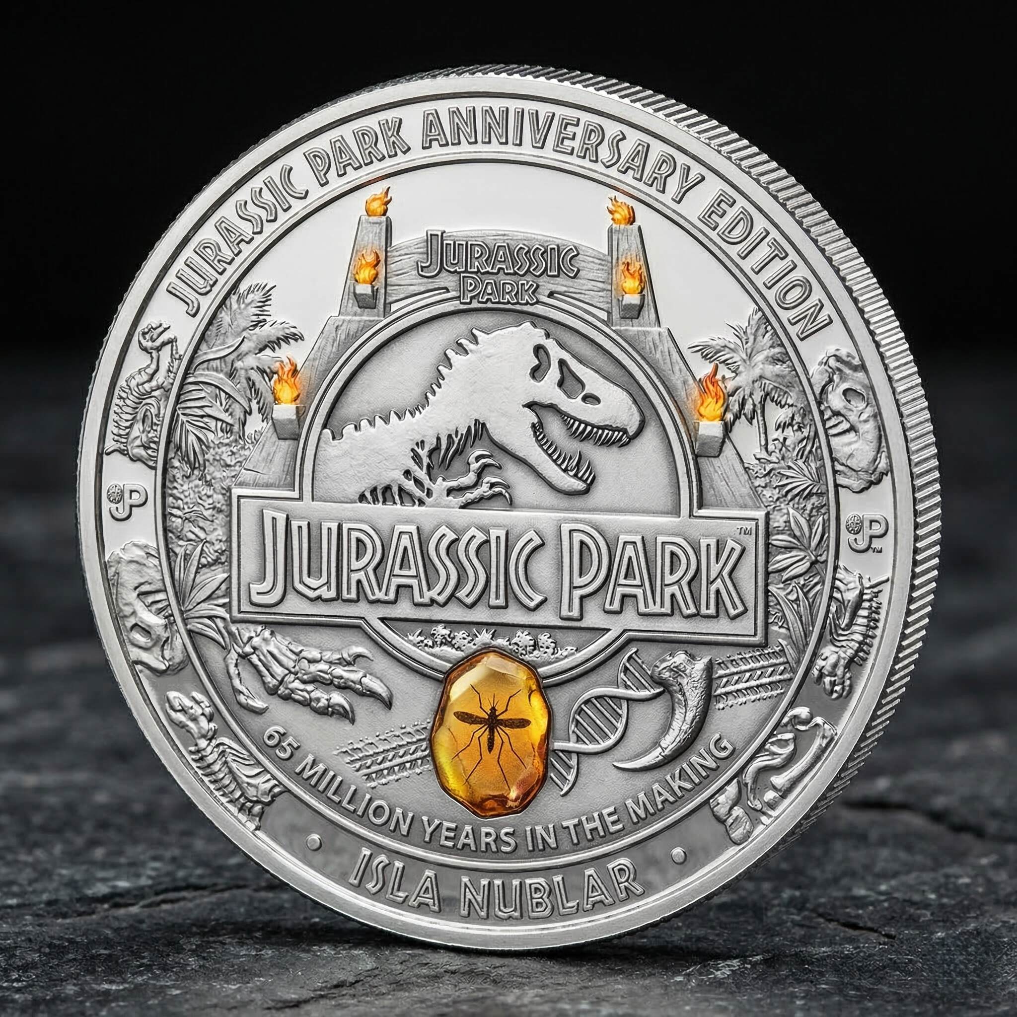 Jurassic Park Legacy Isla Nublar Commemorative Coin