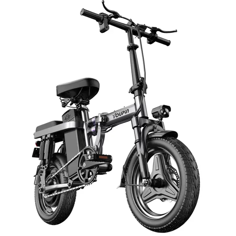 E-bike F12 Pro 48V12AH 400W Dual Motor Folding Ebike Aluminum alloy body, 14