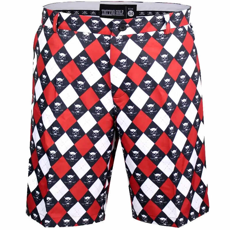Monster ProCool Golf Shorts (Red/Black/White)