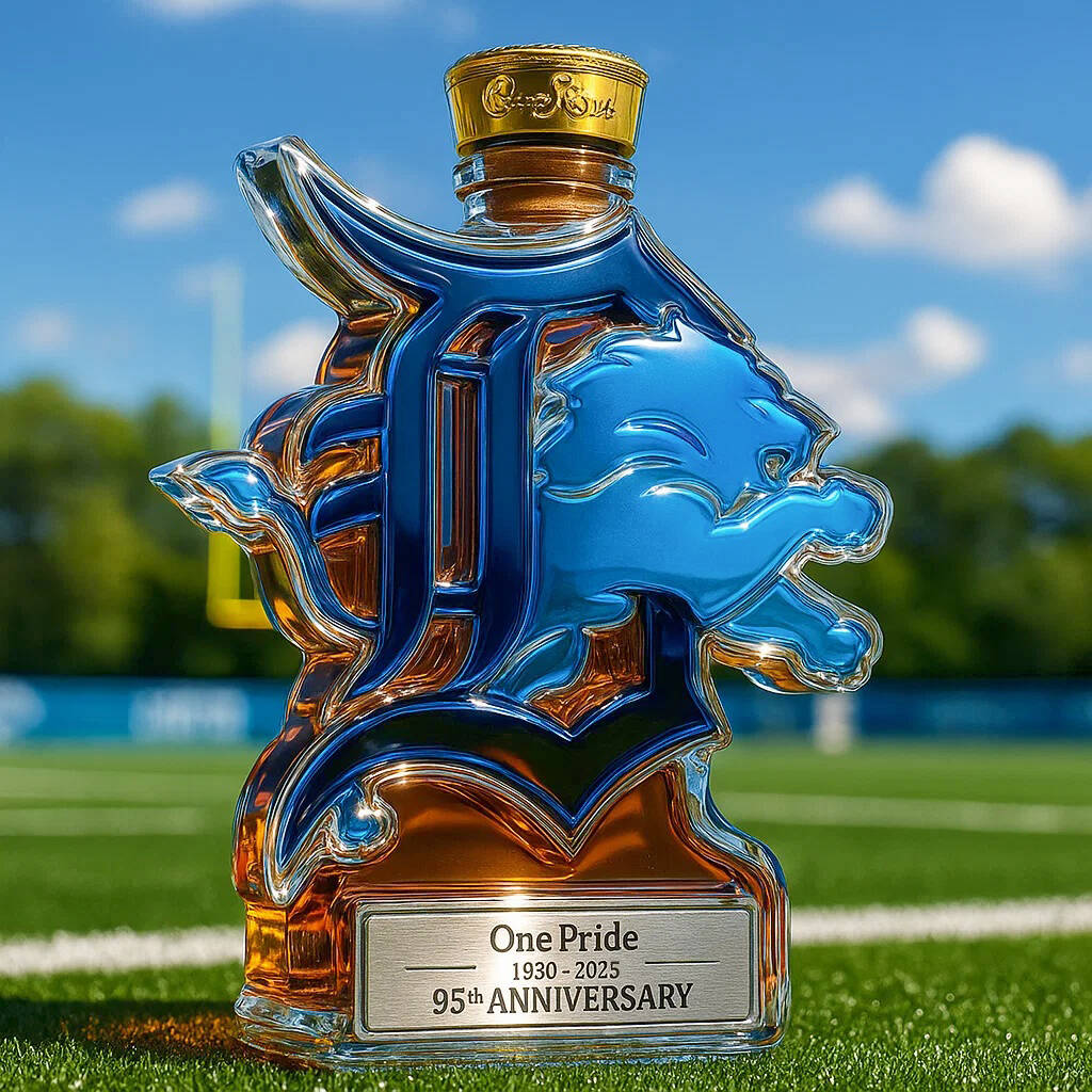 Detroit Lions 95 Anniversary Edition Whisky Bottle