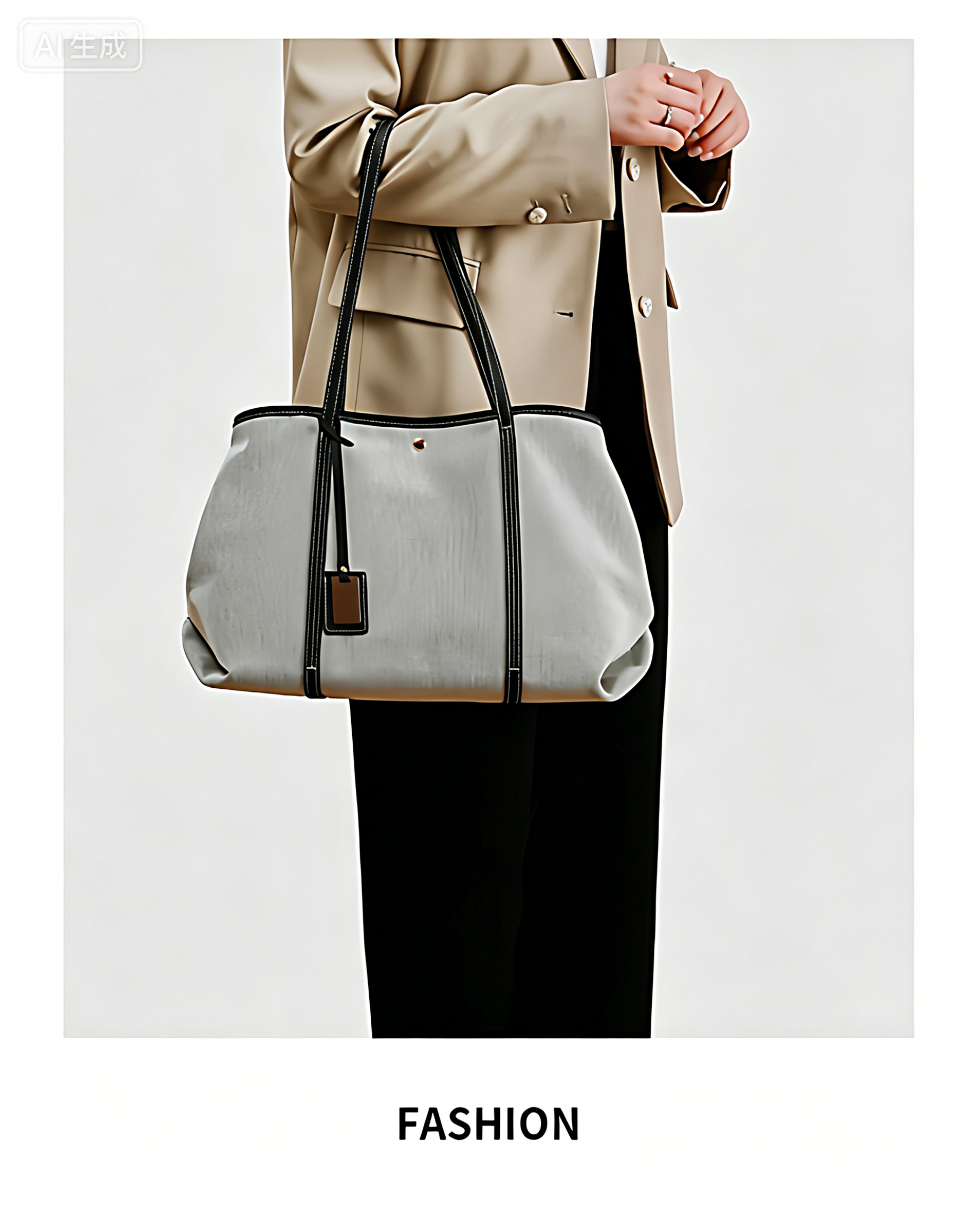 Fashionable women handbag with classic design