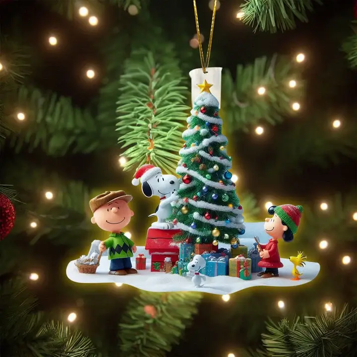 Charlie Brown & Snooopy Peanuts Christmas  Ornaments