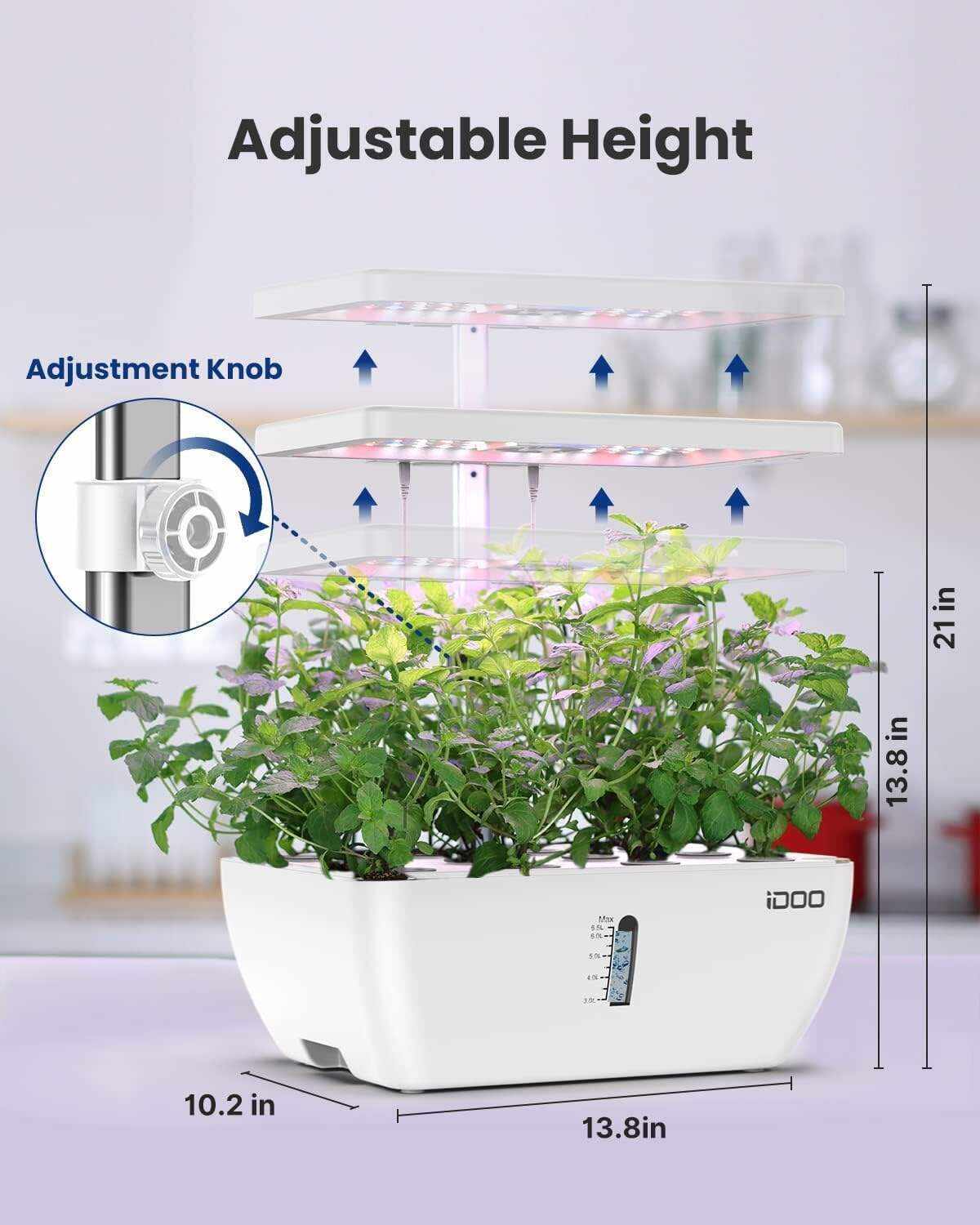 Hydroponics Growing System 12Pods, Indoor Garden with LED Grow Light