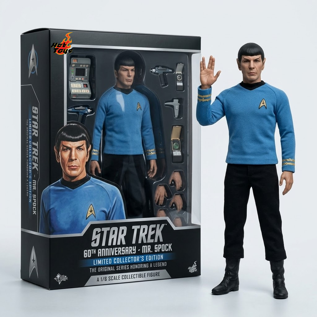 Spock Hot Toys 1:12 Scale 60th Anniversary Collectible Figure