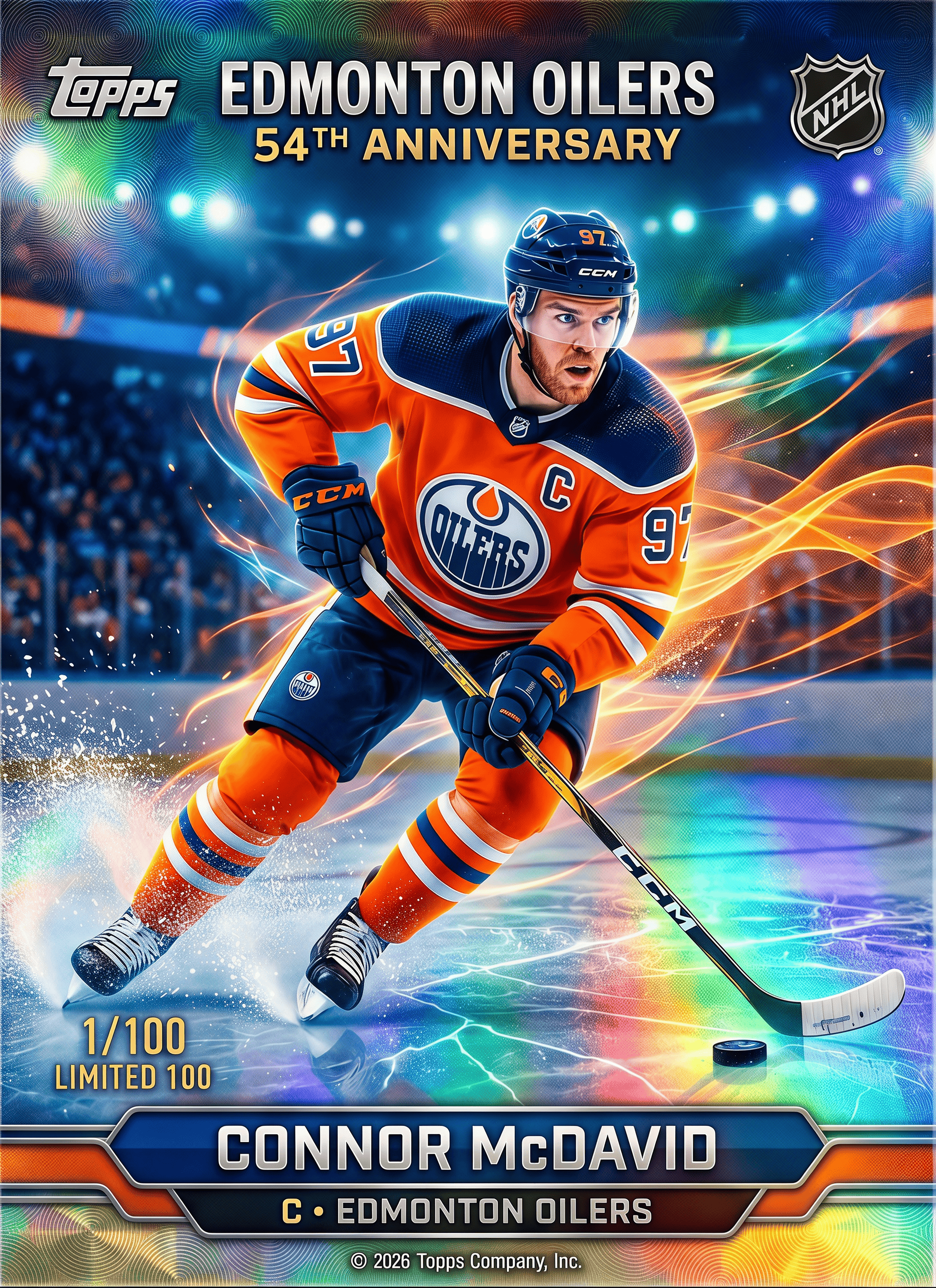 2026 Edmonton Oilers 54th Anniversary Hobby Box