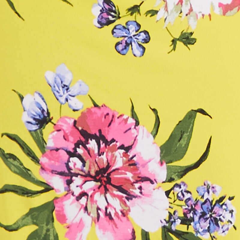 Plus Size Floral Side Slit Midi Dress
