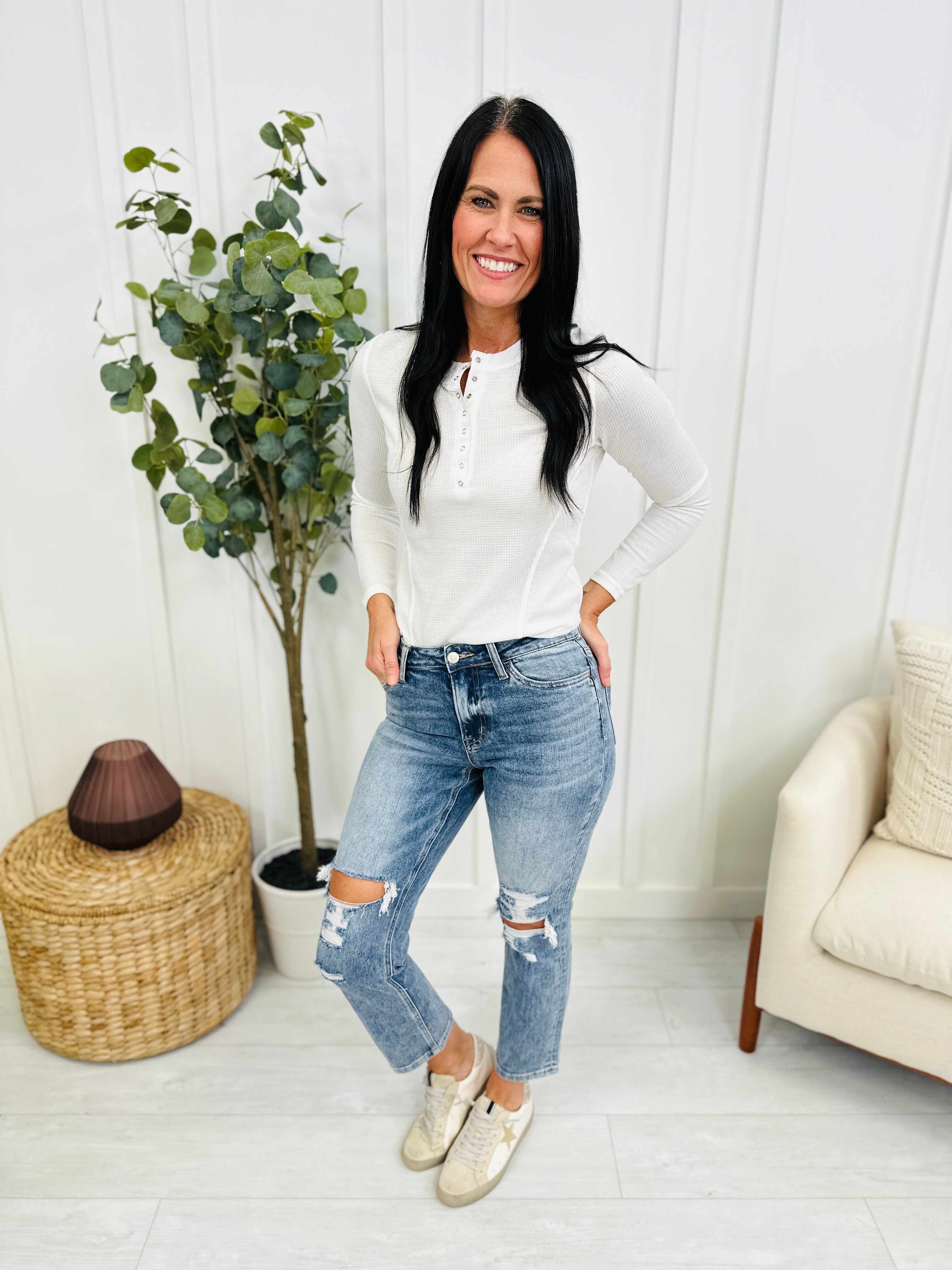 Lovervet REG/CURVY Don't Crop Me Cropped Straight Jeans