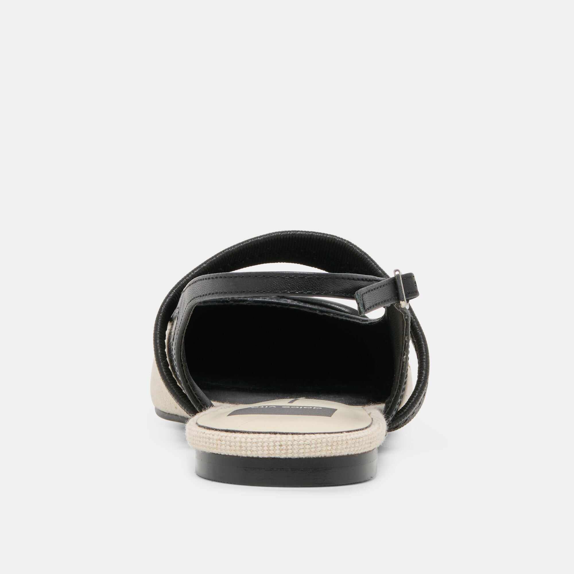 GRIFAN FLATS NATURAL BLACK LINEN