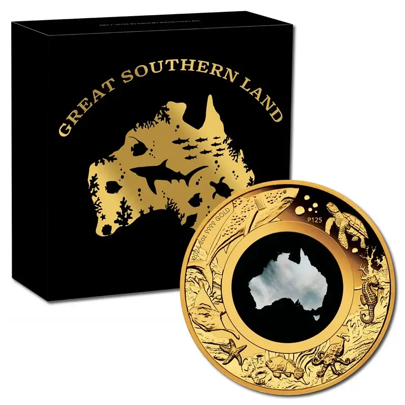 2024 Great Southern Land 2oz Gold Proof Coin with Mother of Pearl Insert