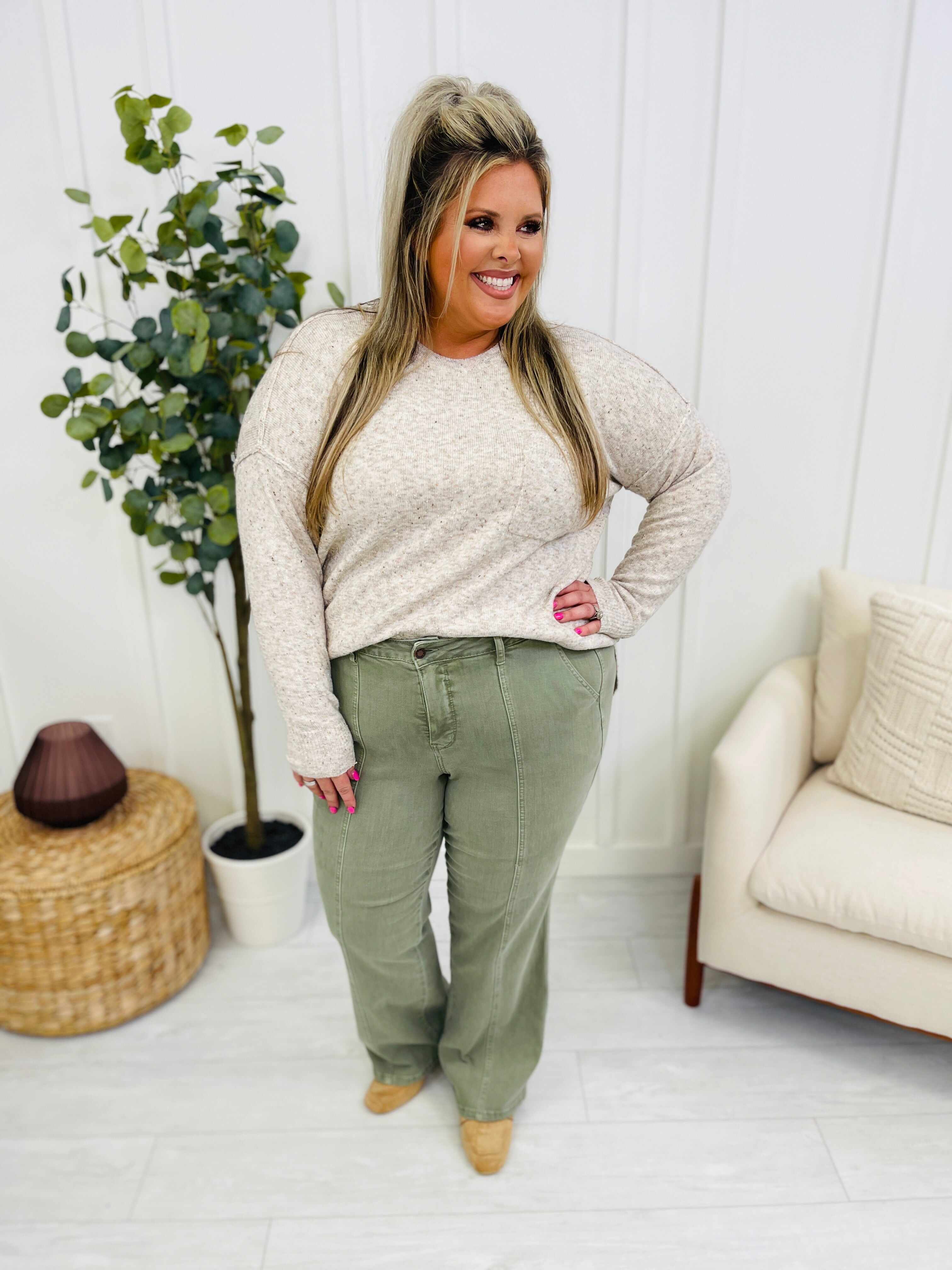 PLUS/REG Center Sage Straight Leg Jeans