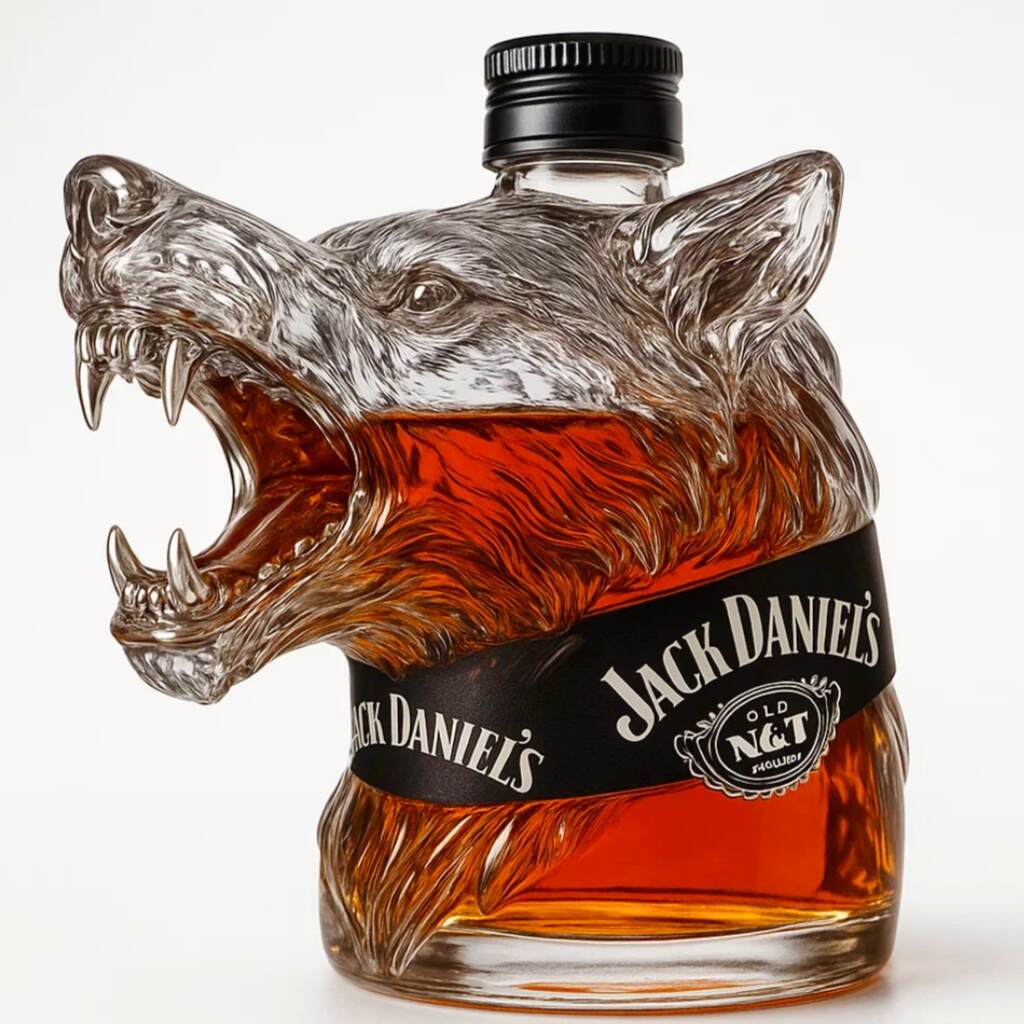 Wolf King Whiskey Bottle