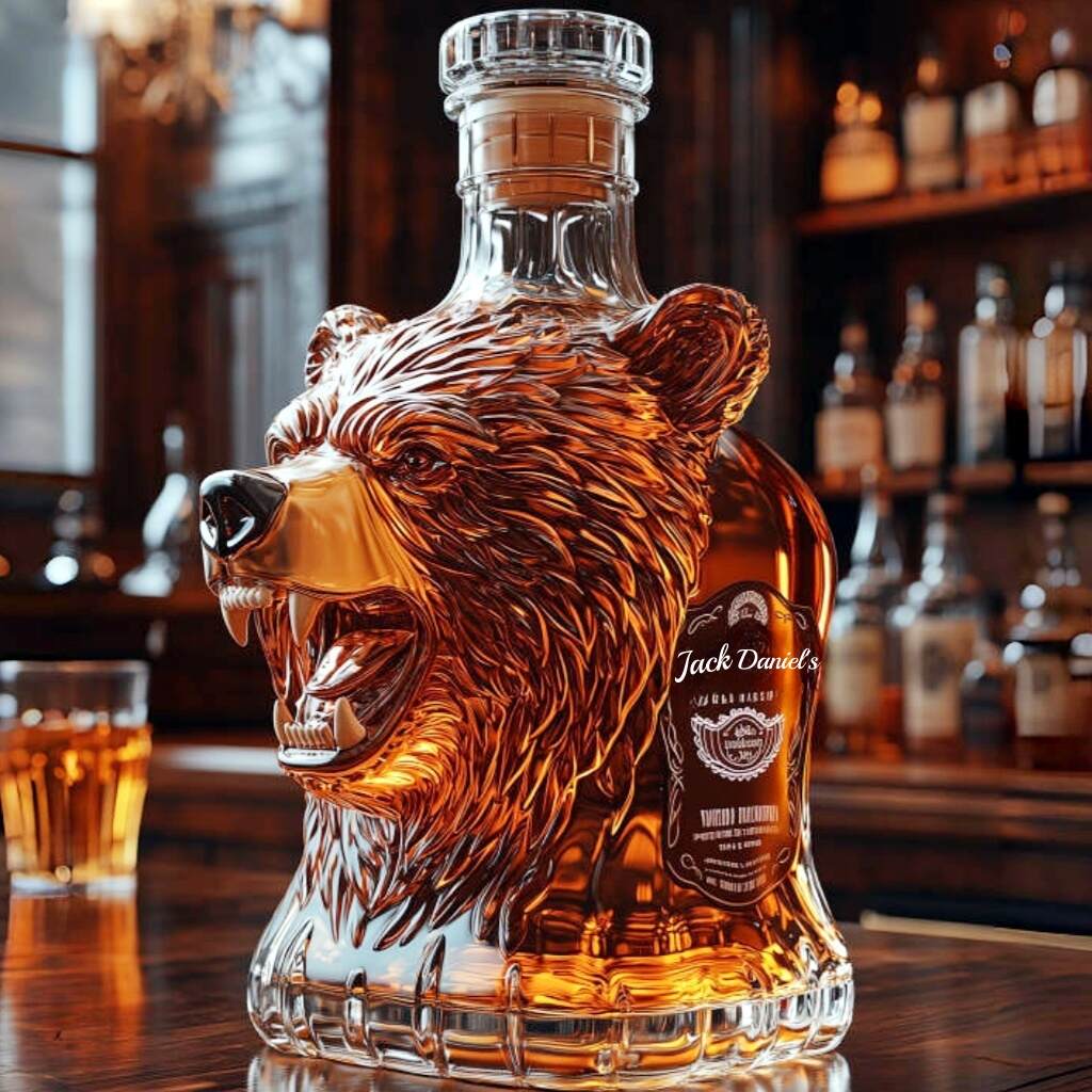 Roaring Bear Whiskey Bottle