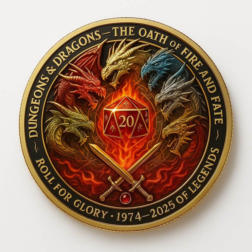 Dungeons & Dragons 50th Anniversary Coin