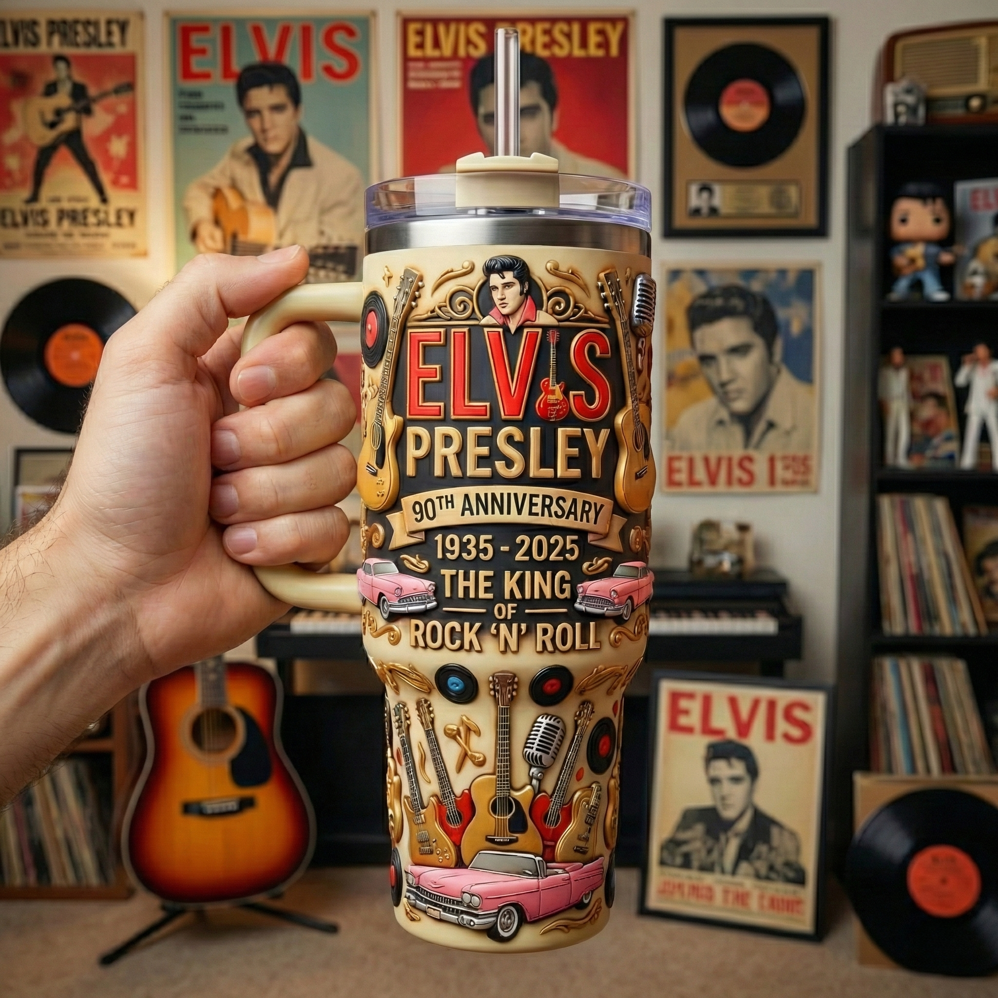 Elvis Presley 90th Anniversary Commemorative Tumbler