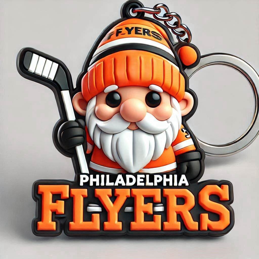 Hockey Gnome Keychain