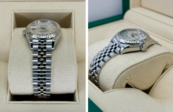 NEW 2025 Rolex Lady Datejust 28mm 279174 Jubilee MOP Diamond Dial