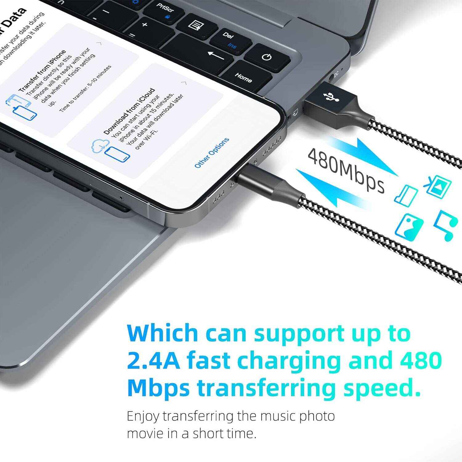 iPhone Charger Apple MFi Certified 3pack 10FT Long Lightning Cable Fast Charging Cord Compatible with iPhone 14/13/12/11 Pro Max Mini XR/XS/X/8/7/6 Plus SE iPod and More