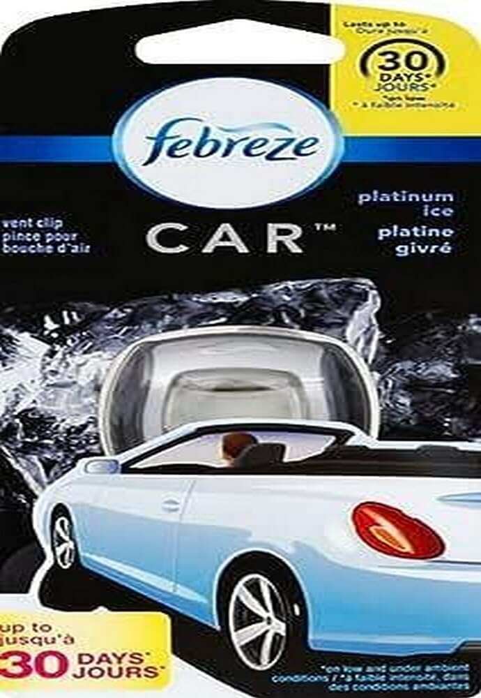 Febreze Car Air Fresheners, New Car Scent, Odor Eliminator for Strong Odors Car Vent Clips (2 Count)