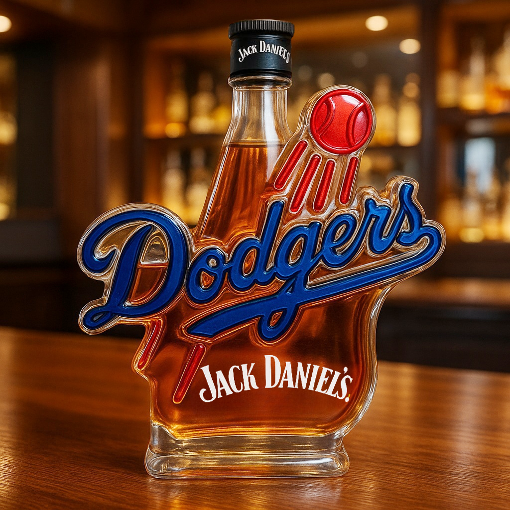 Dodgers Whiskey Bottle