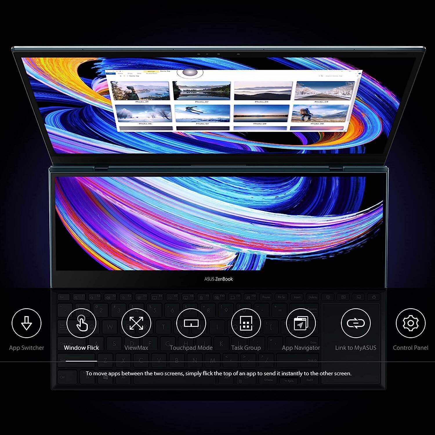 ASUS ZenBook Pro 16X OLED 16 inch 4K OLED 16:10 Touch Display, ASUS Dial, Intel Core i9-12900H, 32GB, 2TB, GeForce RTX 3060 GPU, Windows 11 Pro, Tech Black, UX7602ZM-XB96T