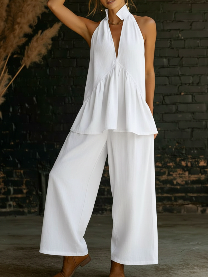 🔥Summer Arrivals🌟Cozy Linen Cotton Two-piece Set