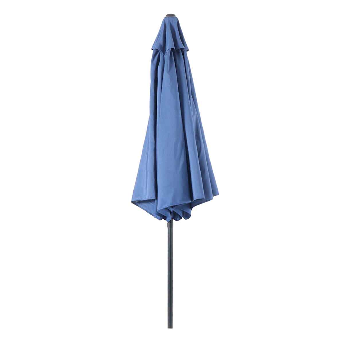 Navy Blue Crank & Tilt Round Patio Umbrella, 9'