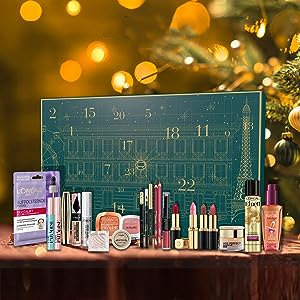 2022 Paris Advent calendar, cosmetics behind 24 doors, new beauty products every day for Christmas, - Aanythingby Clearance