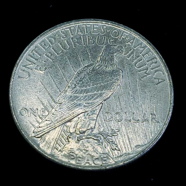 1922 Silver Peace Dollar Coin - AU / BU !  Lot# 967