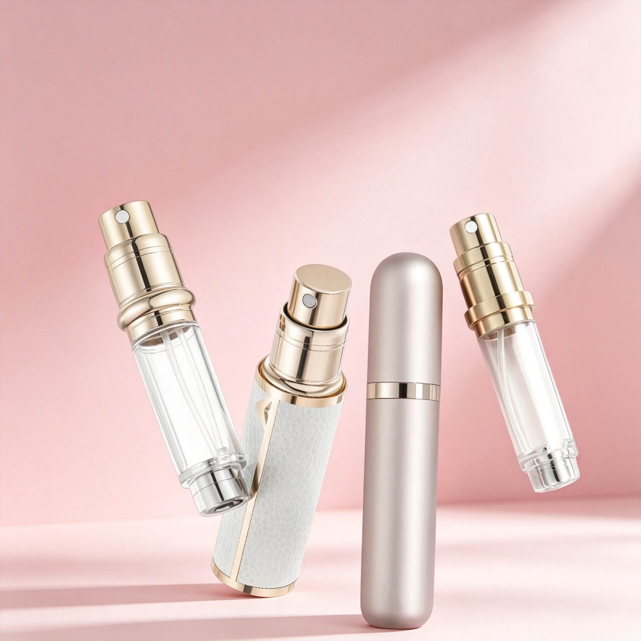 The bottom of the perfume bottle features a high-end pump for convenient and portable travel use