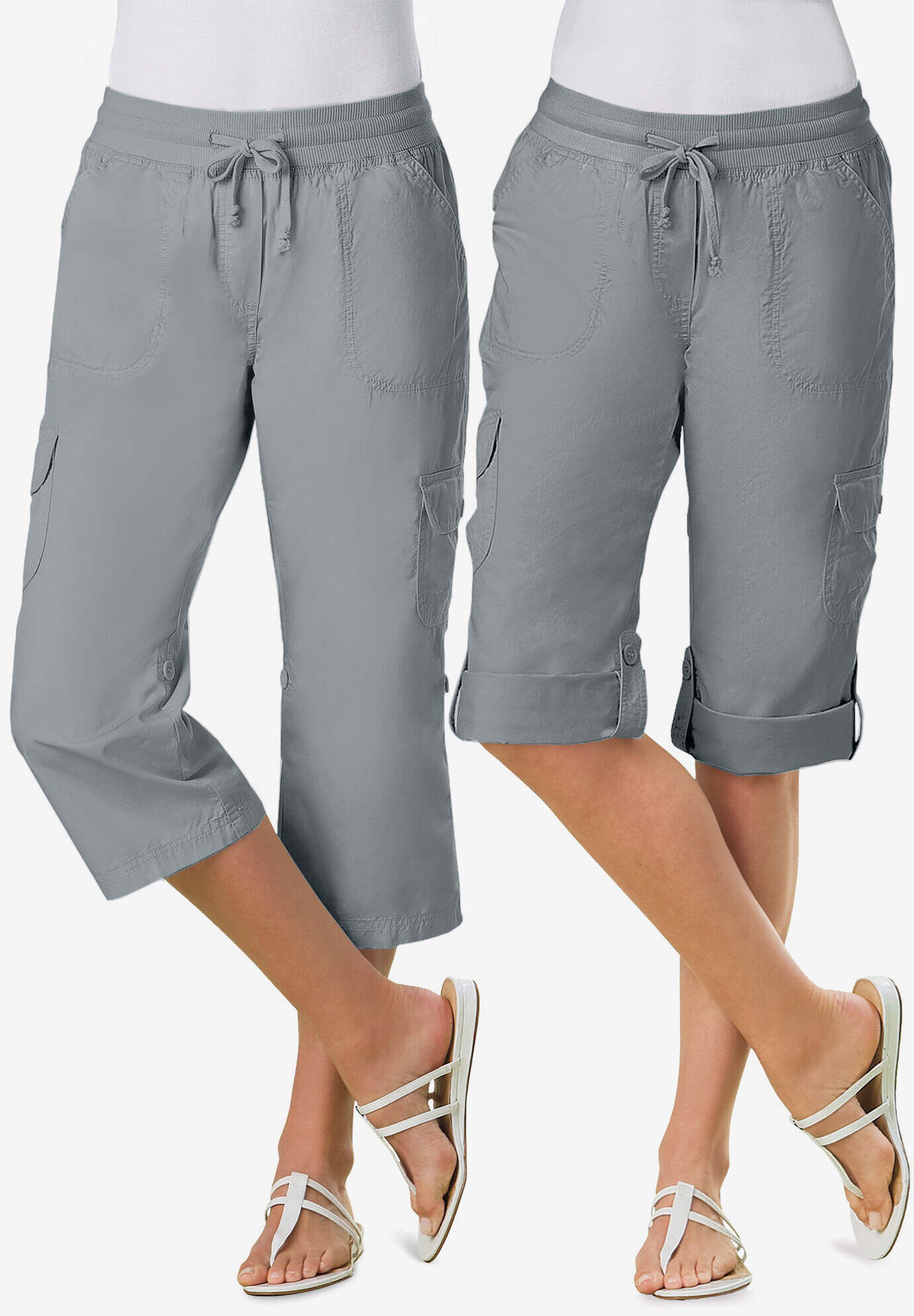 Convertible Length Cargo Capri Pant