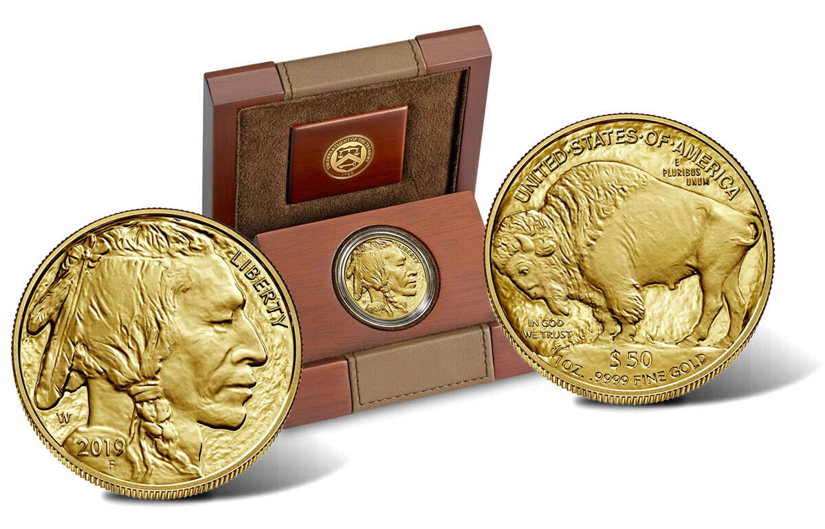 2019 W 1 oz American Buffalo Gold Coin (Boxed + CoA)