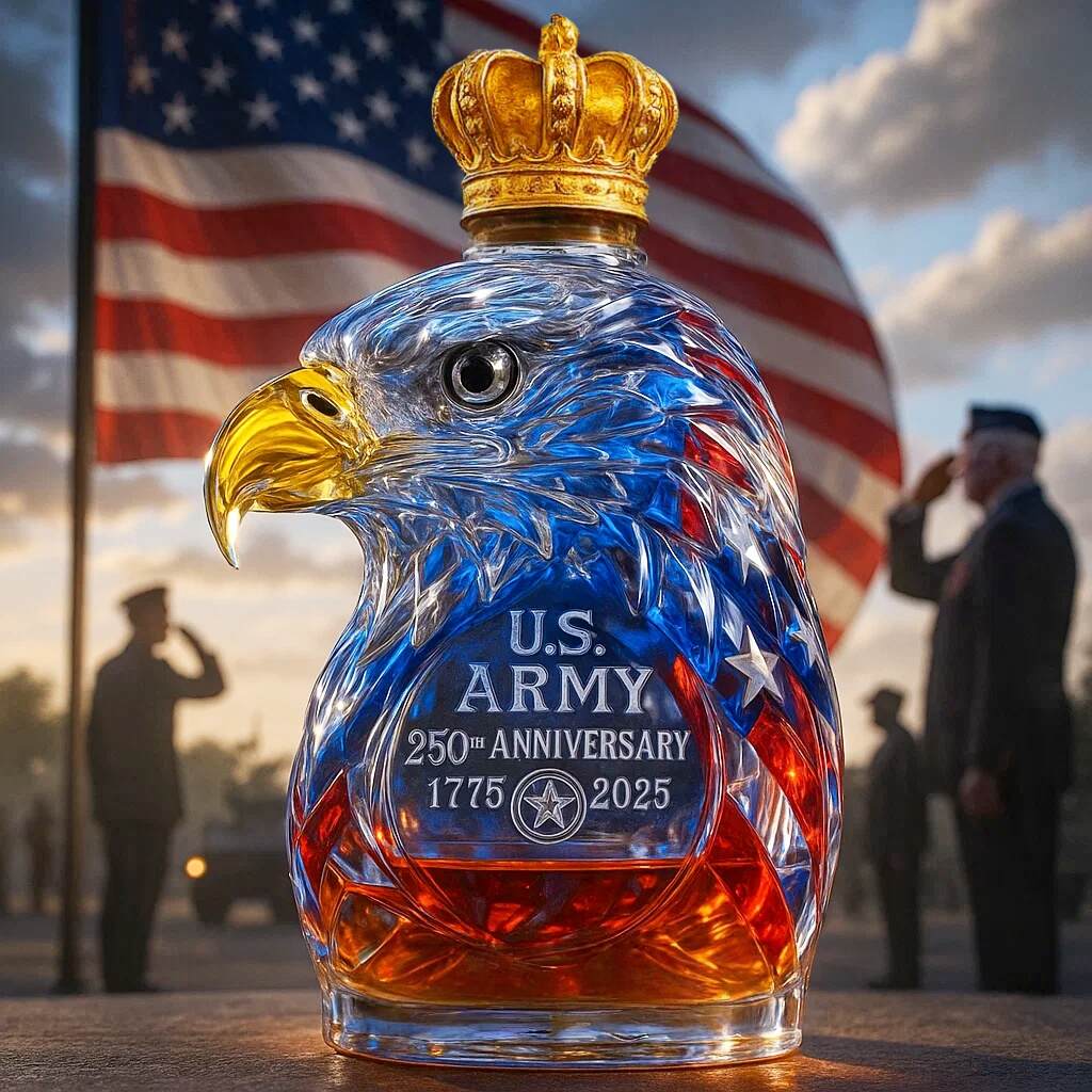 United States Army 250th Anniversary Limited Edition Whisky Bottle