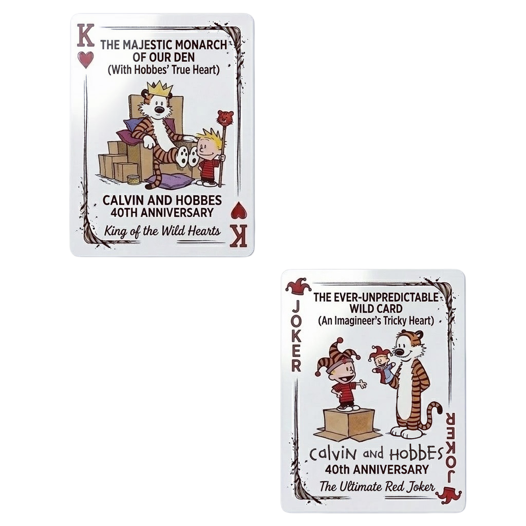 Calvin and Hobbes 40th Anniversary Playing Cards